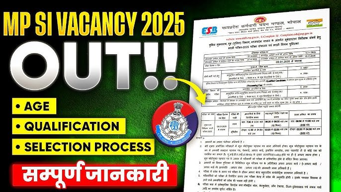MP Police SI Recruitment