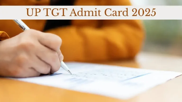 UP TGT Admit Card