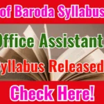 Bank of Baroda Syllabus