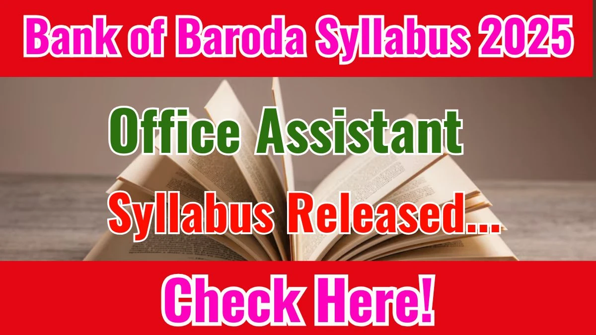 Bank of Baroda Syllabus
