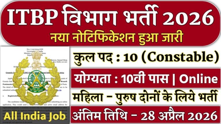 ITBP Constable Bharti