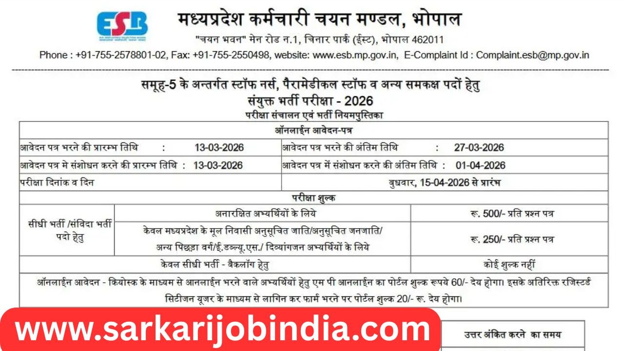 MPESB Group 5 Bharti