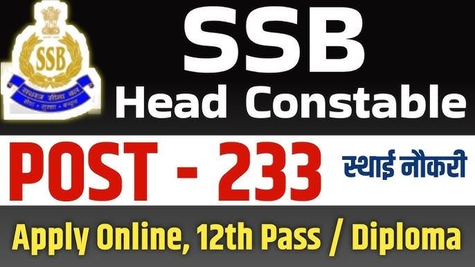 SSB Head Constable Bharti